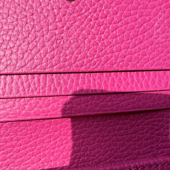 Gucci GG Marmont Fuchsia Leather Wallet - Picture 11 of 15